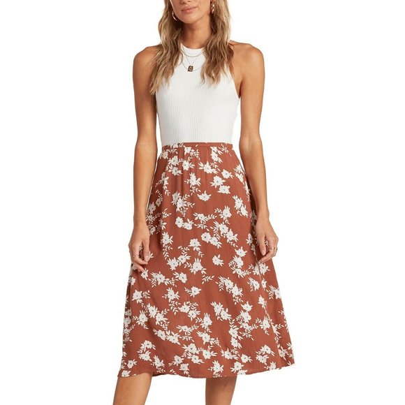 Billabong Dresses & Skirts - JR183 Billabong Junior's Wild & Free Floral Midi Skirt Size 30